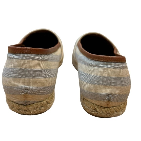 Hunter Adler Blue and White Striped Slip On Espadrilles Flats Womens Size 7 - Picture 6 of 10